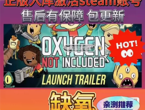 缺氧  正版游戏激活码cdk 激活方式为激...