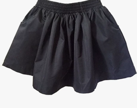 显瘦百褶冬黑色松紧高腰半裙a字半身伞裙花苞...