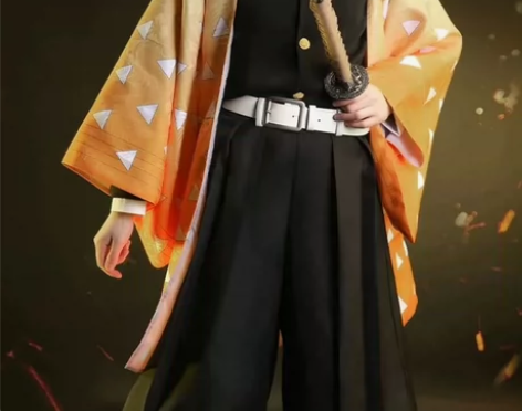 出售全新 三町目家鬼灭之刃我妻善逸COS大...