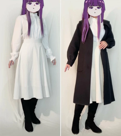 漫路人新番葬送的芙莉莲cos服菲伦冬装co...