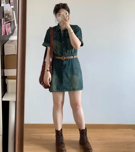 【穿搭博主闲置】NINI ONE港风复古牛...