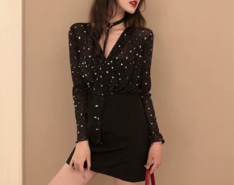 连衣裙2019秋冬新款性感夜店女装复古时尚...
