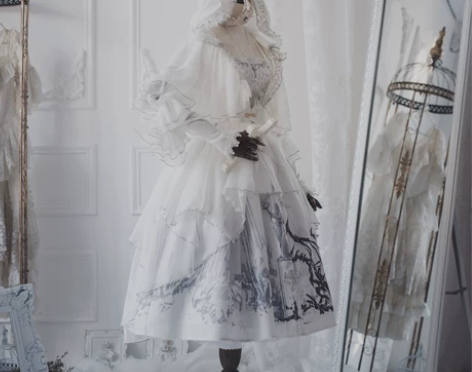 【ZJ STORY】龙骨墓园罩衫（白色 M...