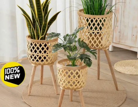 （仓库清仓！）全新北欧ins风客厅植物竹编...
