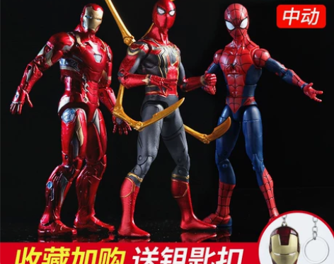 中动漫威钢铁侠蜘蛛侠3复仇者联盟4美国队长...
