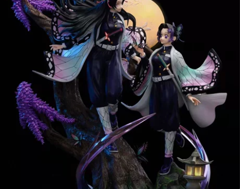 鬼灭之刃花虫相守蝴蝶忍蝴蝶忍手办GK版雕像...