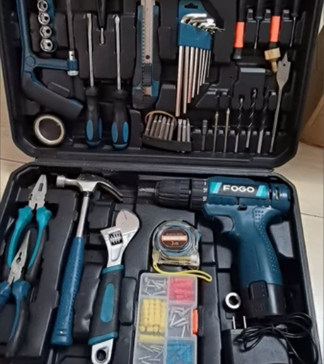 包邮处理全新五金工具套装充电电钻家用木工工...