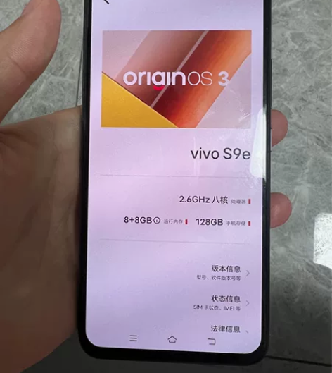 一手自用VIVOS9e  8+128g手机...