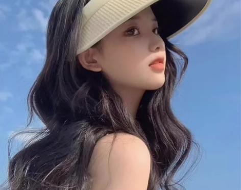 uv防晒帽女夏季网红大帽檐太阳帽空顶帽子防...