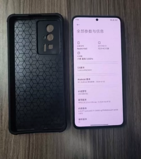 红米k60 12+256g 保修期到202...