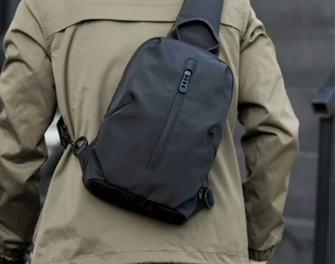 我潮胸包男ins超火挎包潮牌男士斜挎包单肩...