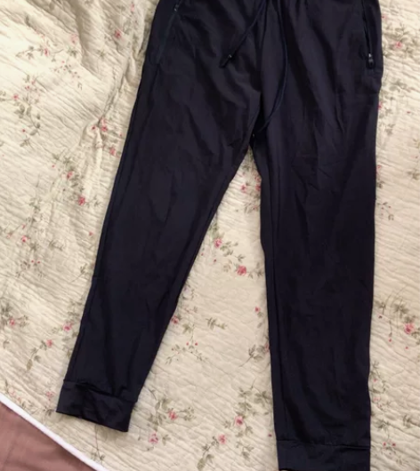 品牌速干运动休闲九分女裤 99新，正藏蓝色...