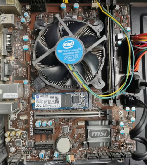 电脑主机固态硬盘办公电脑G4560和B25...