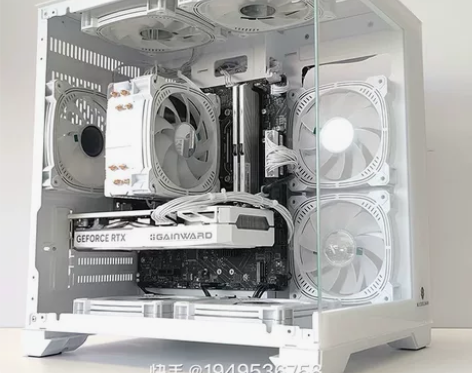 二手台式电脑联想品牌全套四核高配32寸网吧...