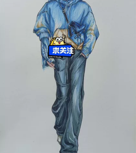 [右]服装设计效果图手绘代画   也可接急...