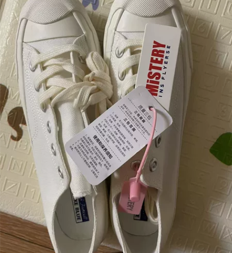 环球女鞋白色帆布鞋,全新包邮20元,39码...