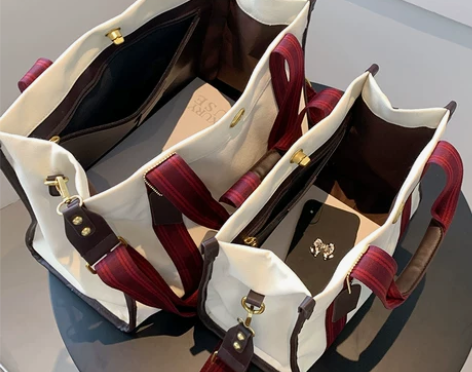 大容量帆布包包女2022新款布袋小众手提上...