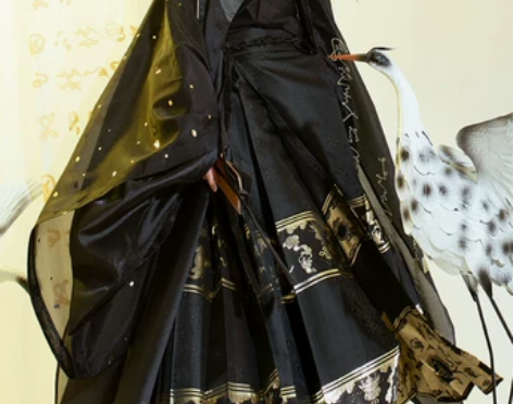 汉服正品原创男女CP同款圆领袍道袍暗黑明制...