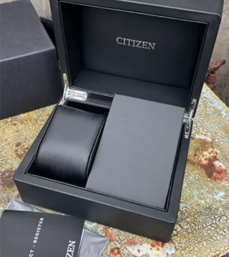 全新皮革表盒 全新全套表盒西铁城手表闲置表...