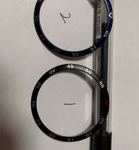 精工SEIKO 铝分圈 只有黑色和蓝色 外...