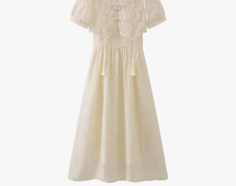 拉夏贝尔/La Chapelle高腰国风吊...