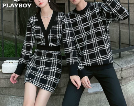 花花公子法式小众情侣装roora你衣我裙2...