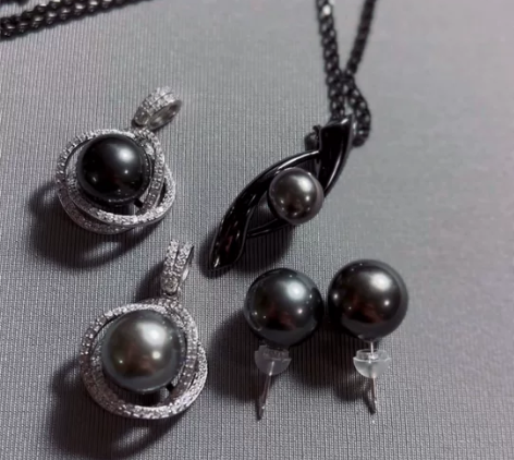 【简约大气】大点位天然大溪地海水珍珠 钢琴...