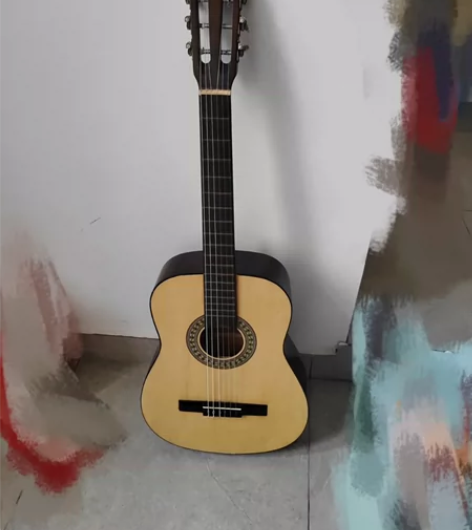 二手古典吉他，弦钮有点生锈，其他都正常，弦...