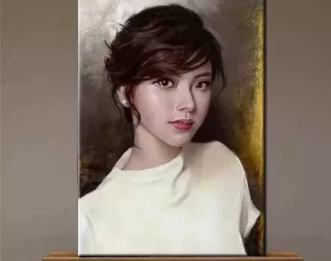 【纯手绘】油画人像 油画定制肖像 纯手绘油...