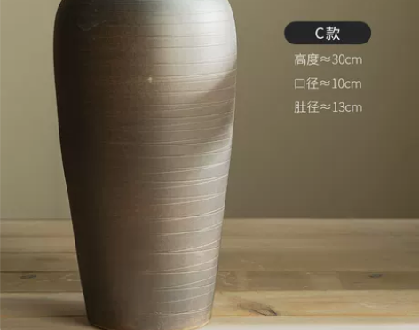 【国庆价】景德镇复古粗陶罐日式禅意手工花瓶...