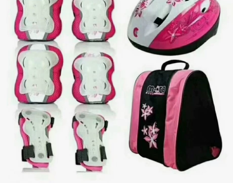 全新米高儿童荧光护具轮滑护具青少年溜冰旱冰...