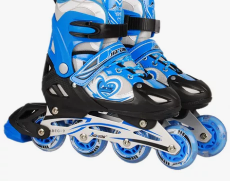金峰正品溜冰鞋儿童全套装可调男女直排轮轮滑...
