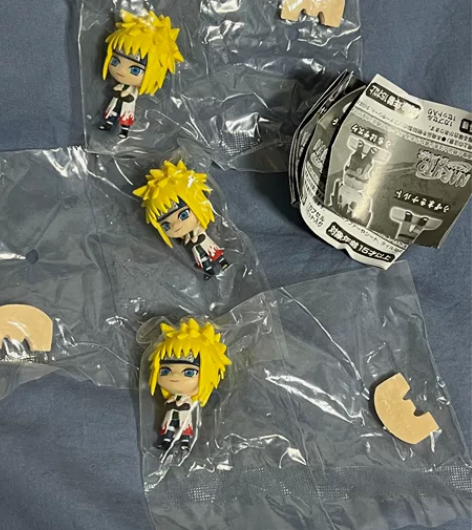 国现火影忍者疾风传万代盲抽扭蛋波风水门摆件...