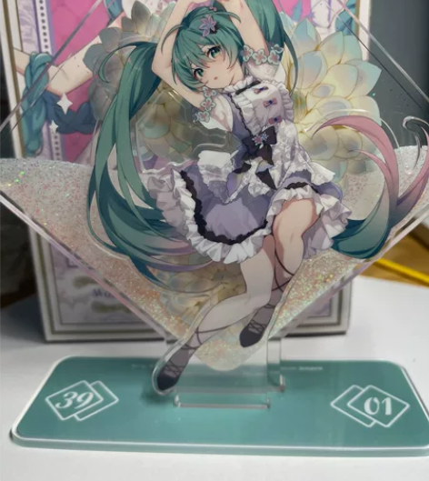 初音未来 花之语流沙立牌  50包邮 感兴...