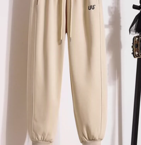 秋冬加绒加厚卫裤 休闲运动收脚裤 男女款 ...