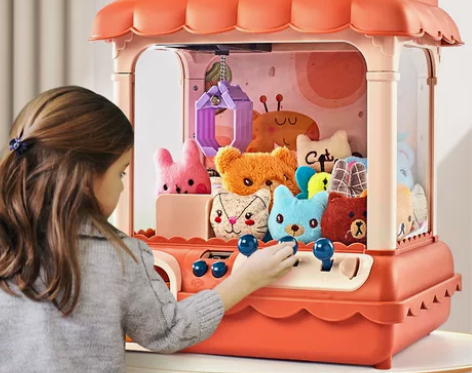 【年货价】儿童抓娃娃机小型家用迷你夹公仔机...