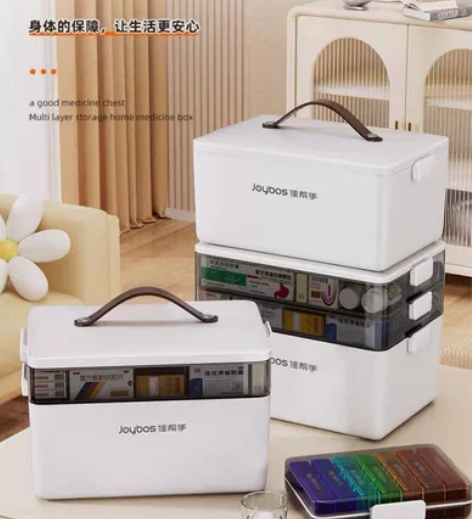 两个全新佳帮手药箱 佳帮手医药箱家庭装大号...