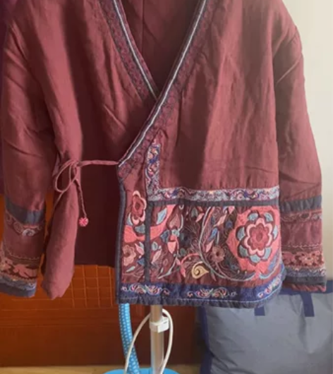 #新中式国风设计加棉薄款夹袄（均码） 衣服...