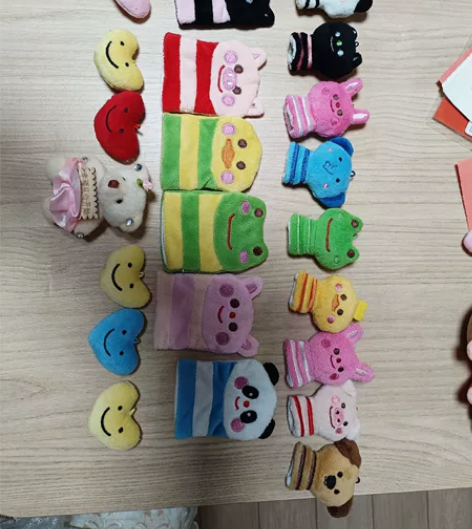 手指玩偶 一共15个 小心心 赠送男女通用...