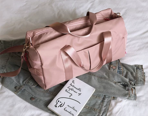 健身包干湿分离女手提短途旅行包轻便大容量游...