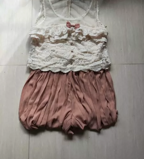 夏装女小码连体衣服裙子公主风蕾丝甜美女装 ...