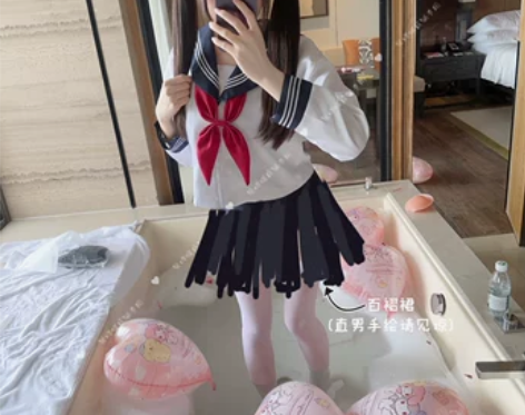 果咩蝶*可爱二次元经典清纯学生装jk水手服...