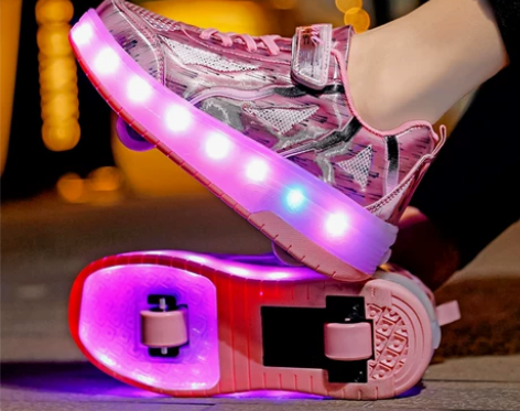 新款青少年暴走鞋溜冰鞋轮滑鞋平滑鞋娱乐运动...