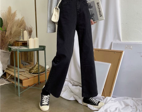 春季韩版ins宽松显瘦阔腿裤子女学生百搭高...