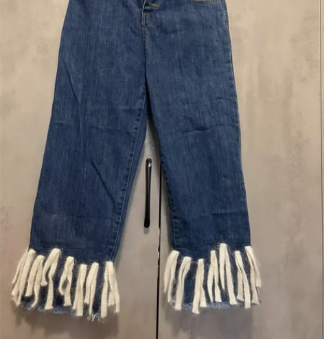 全新牛仔阔腿裤，小码，s码，具体细节都拍了...