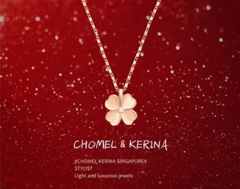 圣诞节四叶草项链女轻奢小众高级感纯银毛衣链...