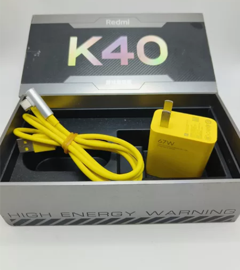 红米k40游戏增强版67w原装充电器黄色6...