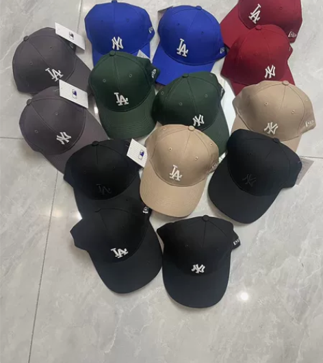 new era硬顶帽子La棒球帽男女同款鸭...