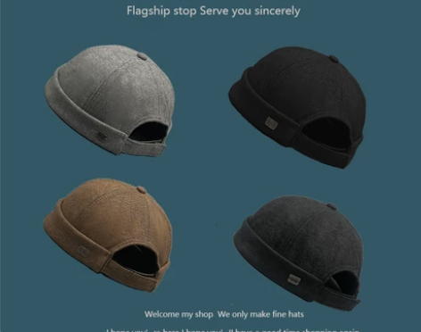 四季英伦法式水手帽男复古潮人雅痞地主帽韩版...