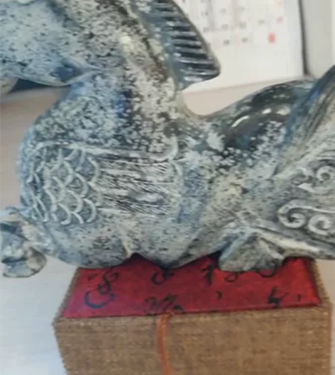 汉代款大青石飞马一尊，品相完美，包浆自然，...